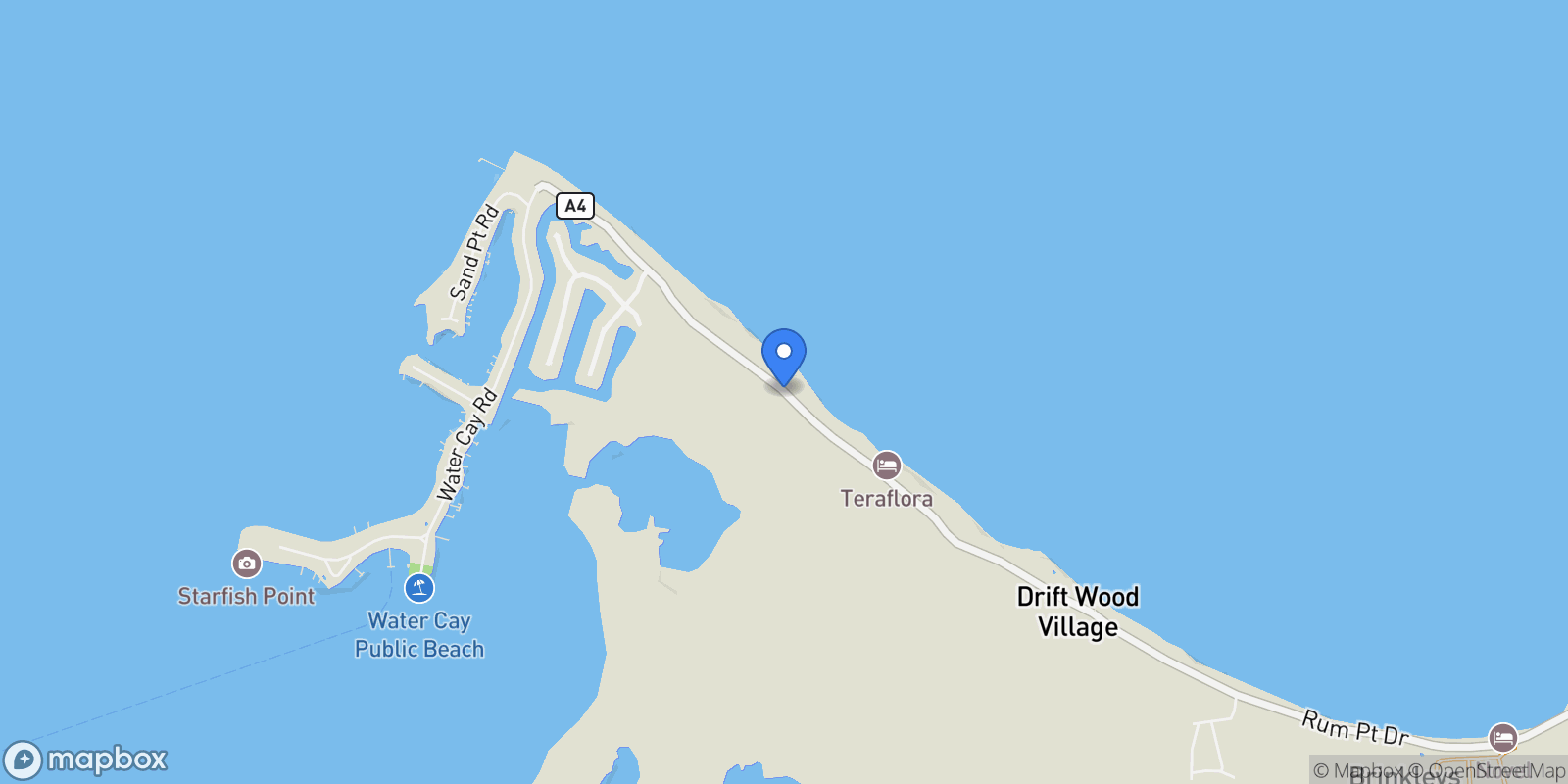 Map showing 1756 Rum Point Dr, Coral Loft, Cayman Kai, 04~, Rum Point, North Side, Cayman Islands.