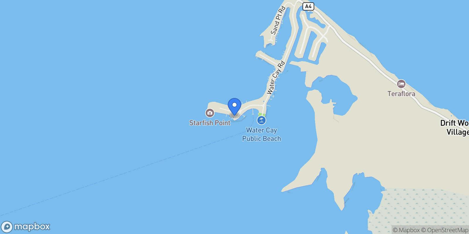 Map showing 43 Kaibo Crescent Dr, Kai Rose, Cayman Kai, 04~, Rum Point, North Side, Cayman Islands.