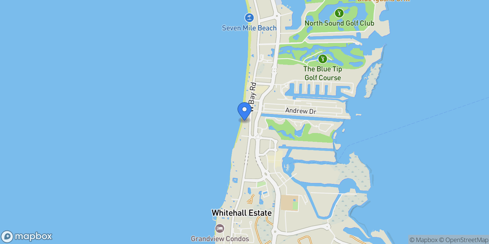 Map showing 719 W Bay Road, The Watercolours, West Bay, 04~, George Town, George Town, Cayman Islands.