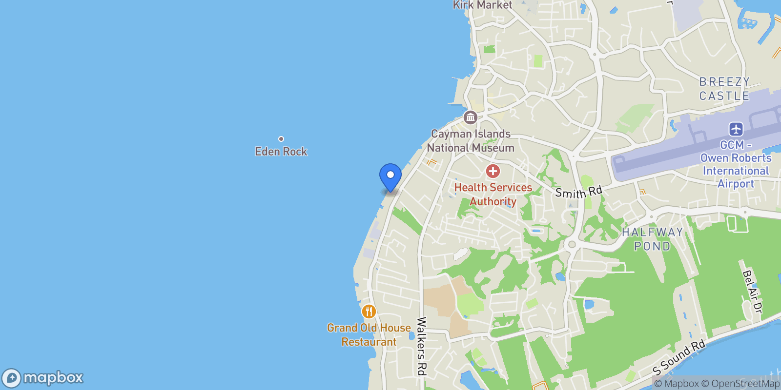 Map showing 320 South Church St, 104 Kisha, George Town, 04~, George Town, George Town, Cayman Islands.