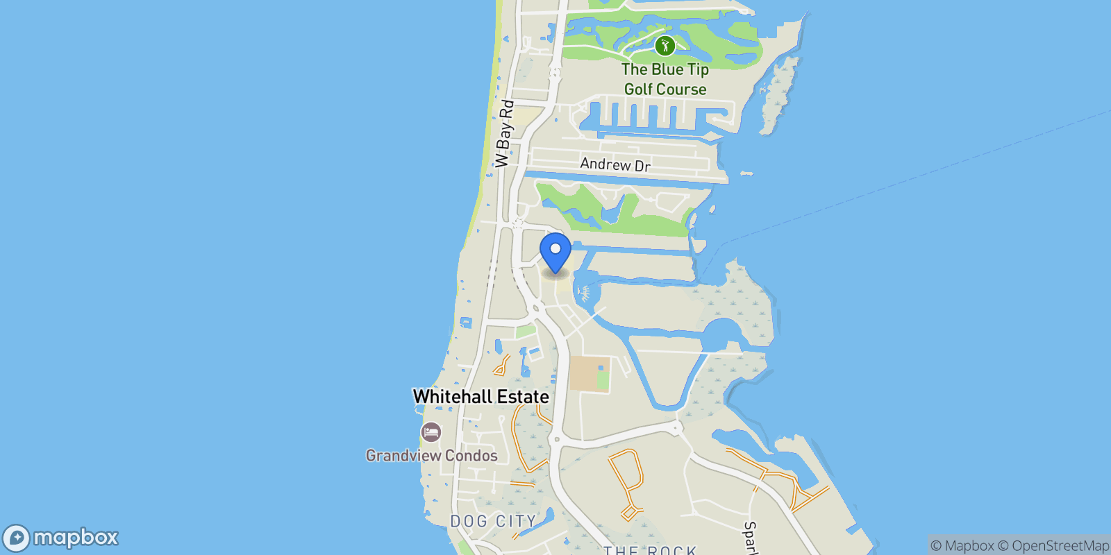 Map showing OLEA Two-Storey Townhome - Residence 222, Cayman Islands.
