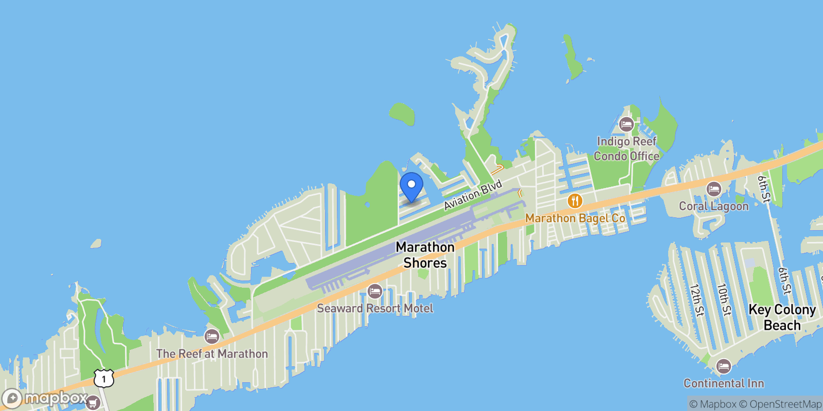Map showing 110 Bruce Court, MARATHON, FL 33050, Marathon, Florida, United States.