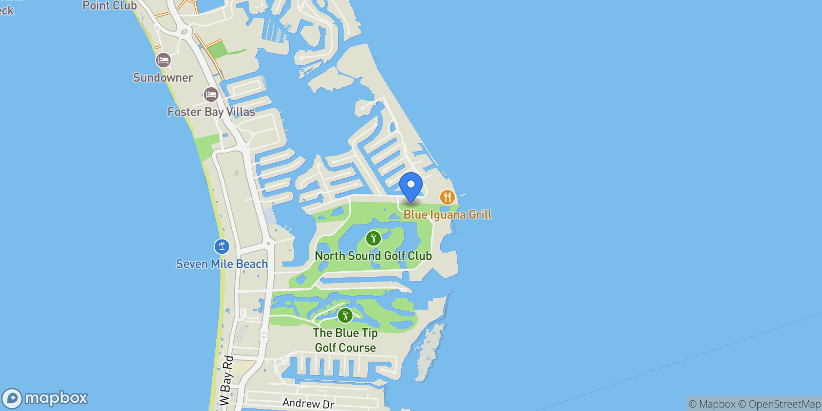 Map showing 234 Crighton Drive, West Bay, West Bay, Cayman Islands.