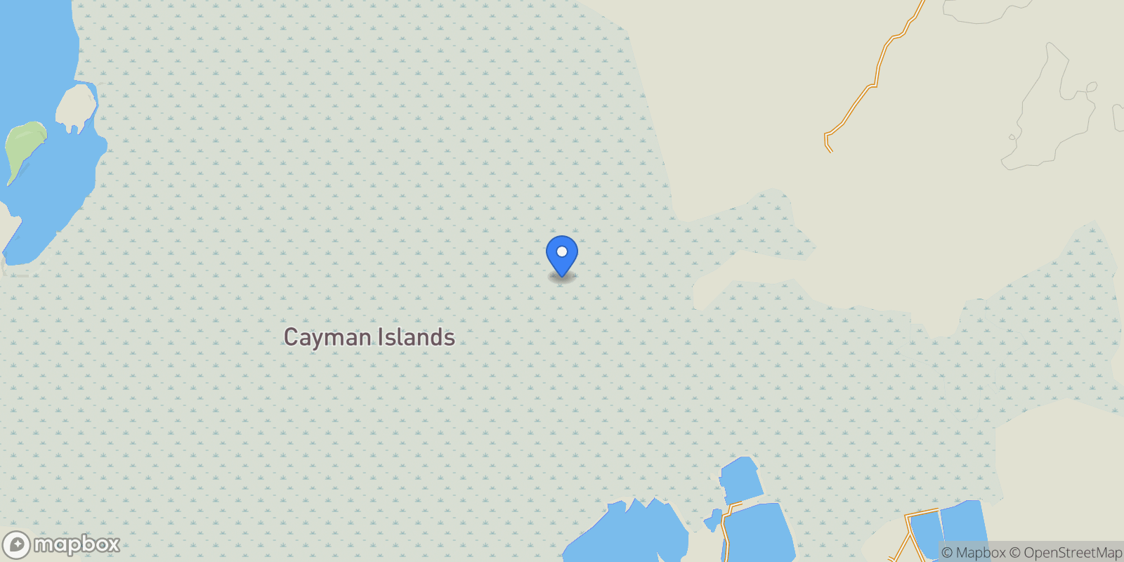 Map showing A WAVE FROM IT ALL - FULLY RENO'D 4 BED OCEANFRONT, Cayman Brac Centr, NA, Bodden Town, Bodden Town, Cayman Islands.
