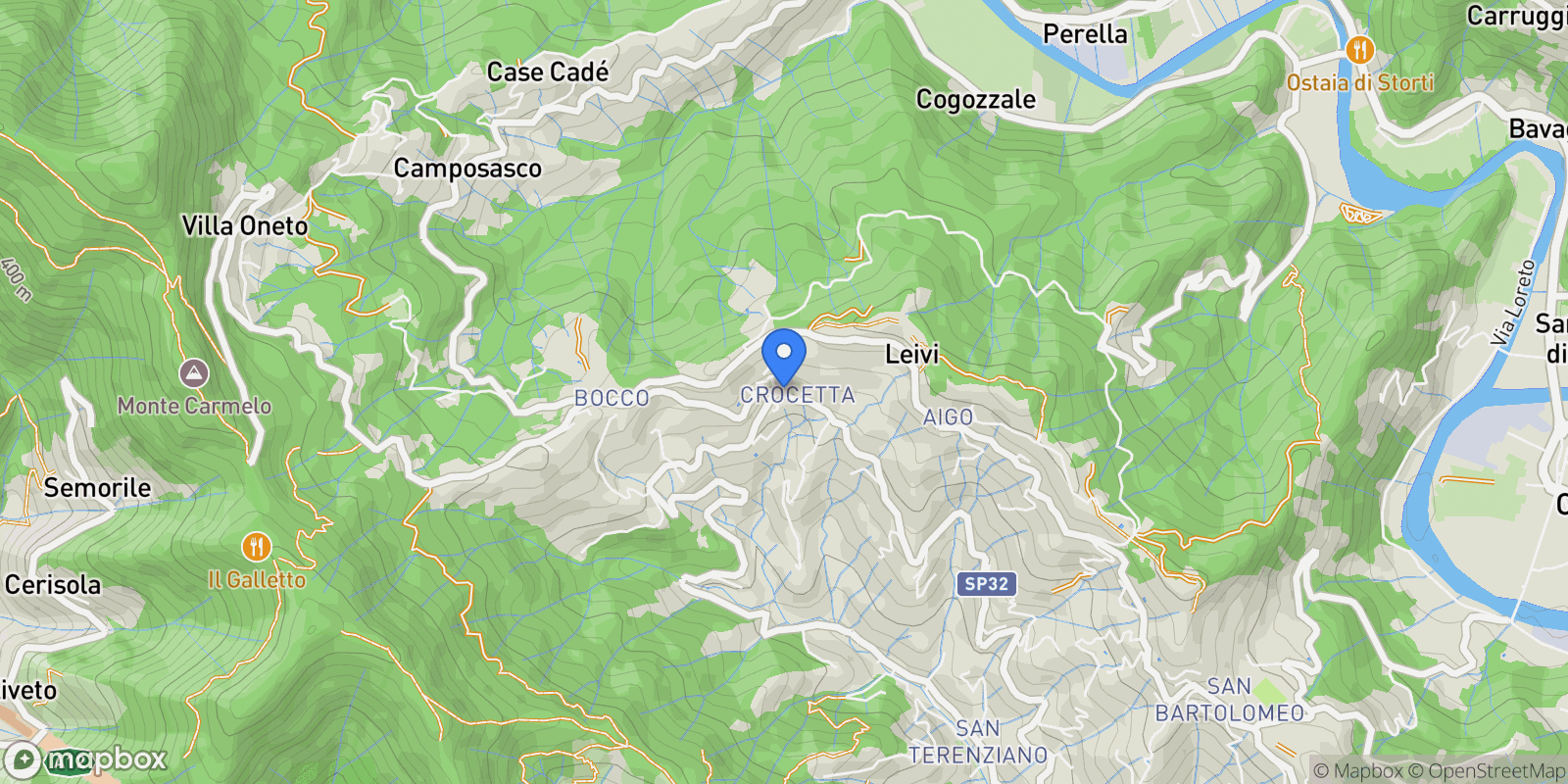 Map showing Liguria, Italy.