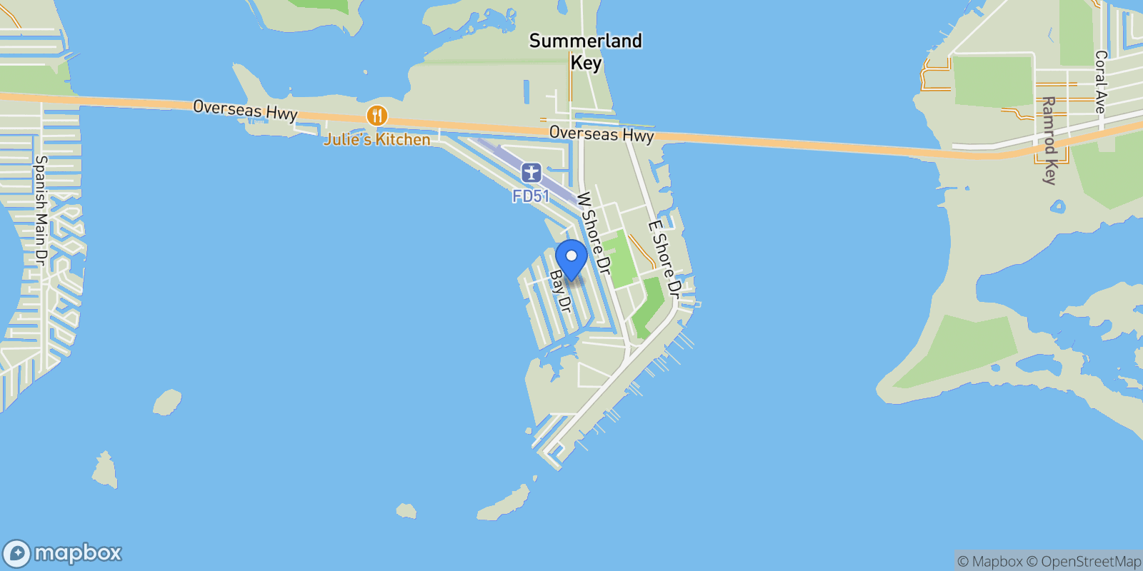Map showing 948 Gulf Drive, Summerland, FL 33042, Big Pine Key, Florida, United States.