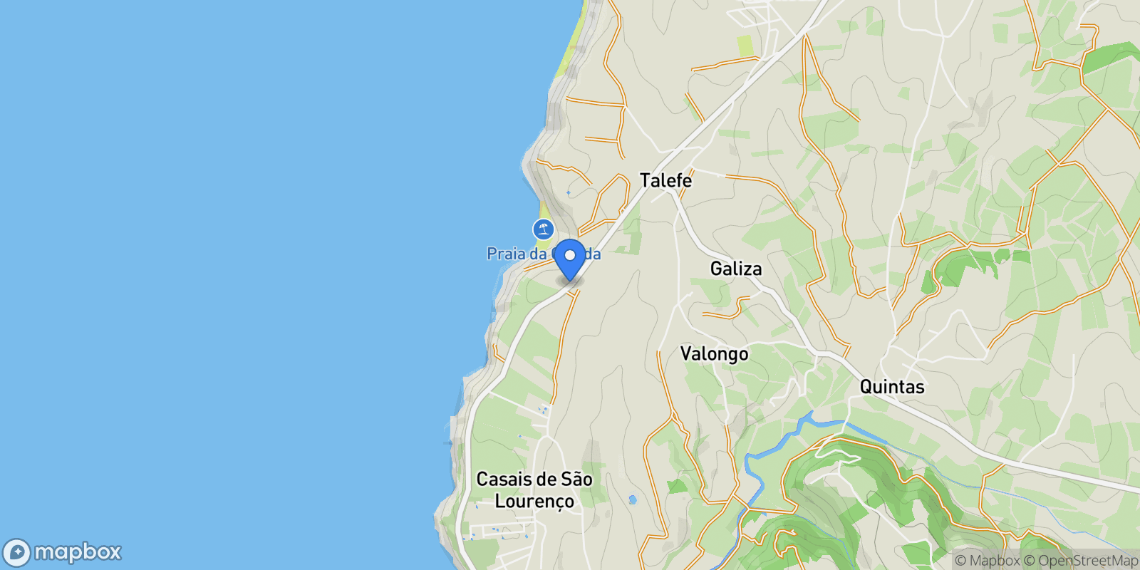 Map showing R. do Oceano Atlântico 7, 2640-206 Encarnação, Portugal, Encarnacao, Lisbon, Portugal.