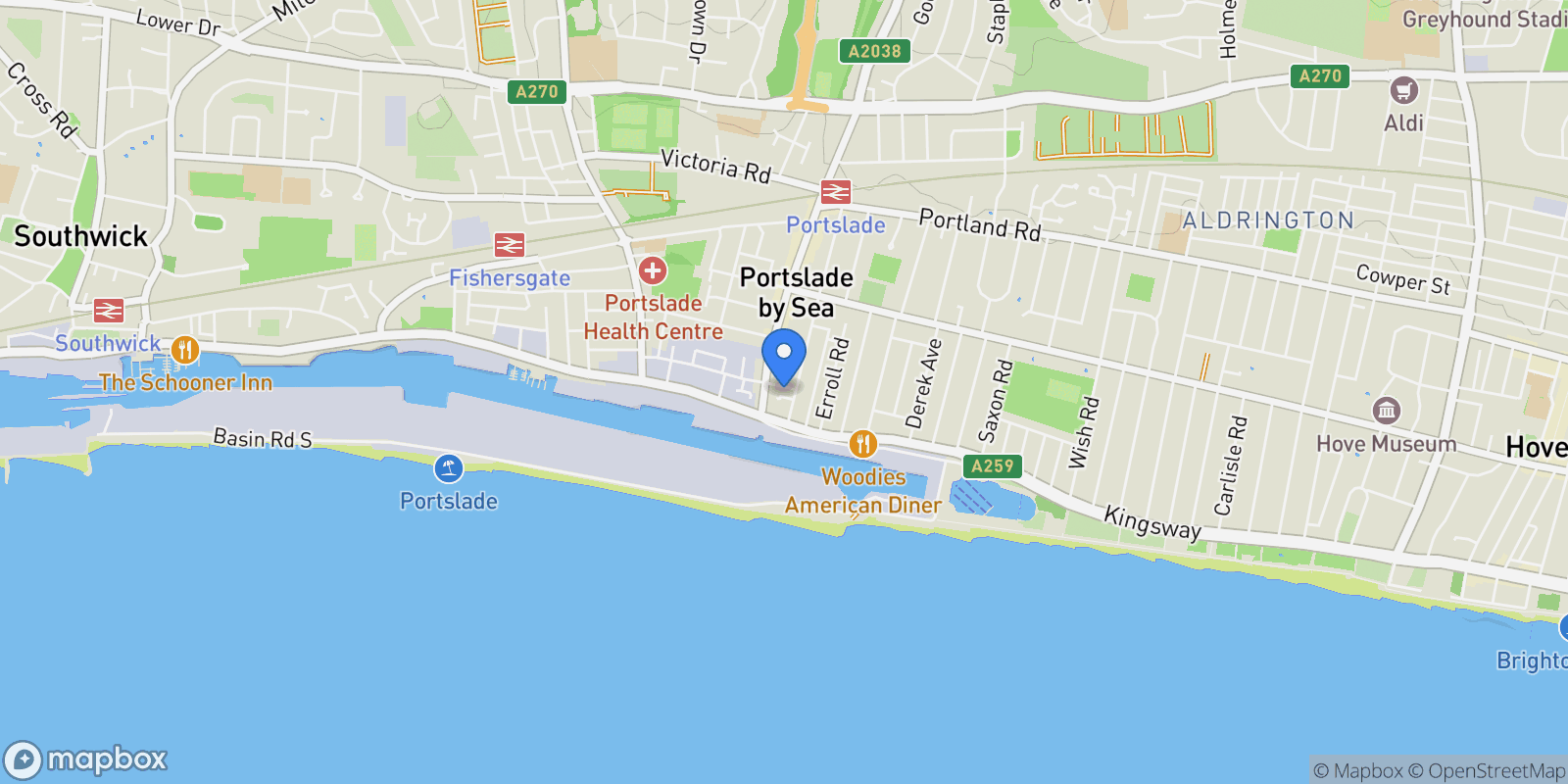Map showing 17 Seaford Road, Hove, BN3 4EG, Brighton and Hove, England, United Kingdom.