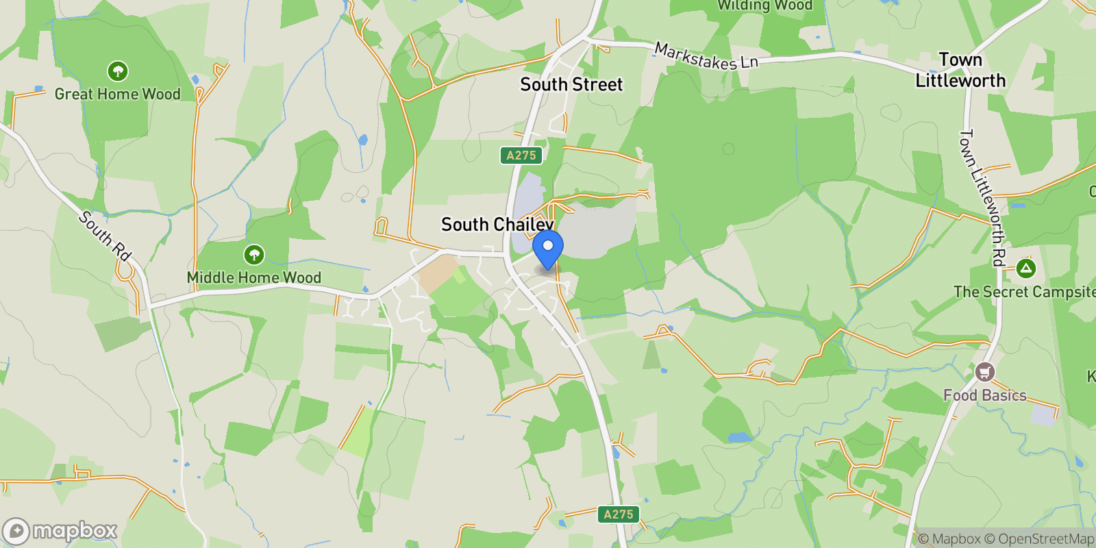 Map showing Two New Houses, Kilnwood Lane, South Chailey, BN8 4AU, South Chailey, England, United Kingdom.