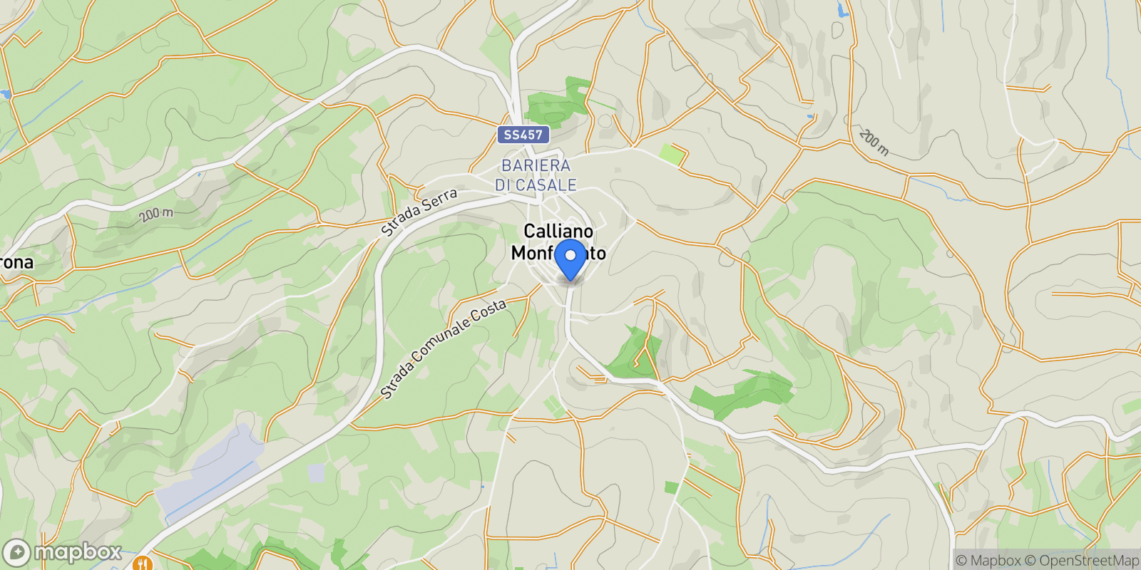 Map showing 14031 Calliano, Province of Asti, Italy, Calliano, Piedmont, Italy.