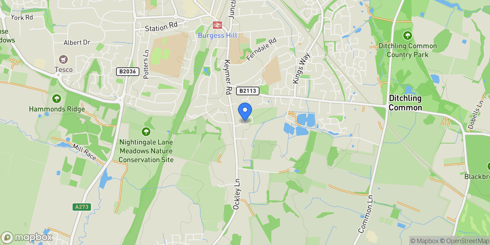 Map showing Plot 10 The Wilmington Templegate, off Keymer Road, Burgess Hill, RH15 0XT, Burgess Hill, England, United Kingdom.