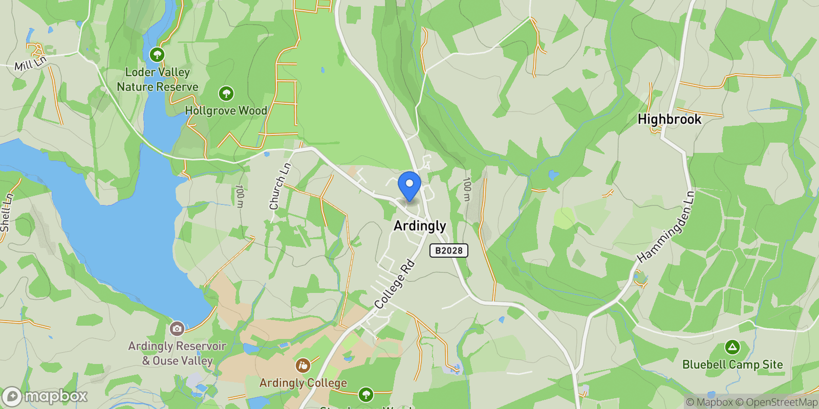 Map showing 7 Oaklands, Ardingly, Haywards Heath, RH17 6UE, Ardingly, England, United Kingdom.