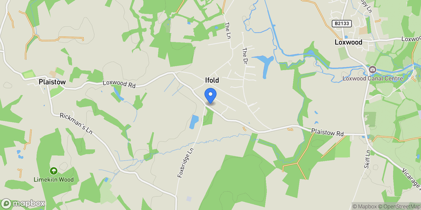 Map showing Little Wold, Plaistow Road, Ifold, RH14 0TY, Ifold, England, United Kingdom.