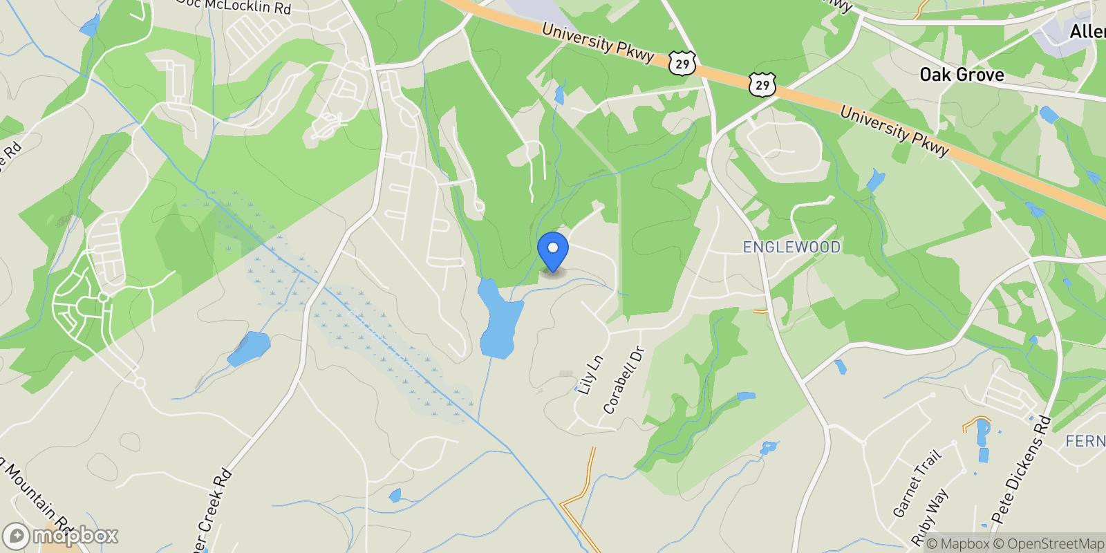 Map showing 1003 Beebalm Drive, Winder, Georgia, United States.