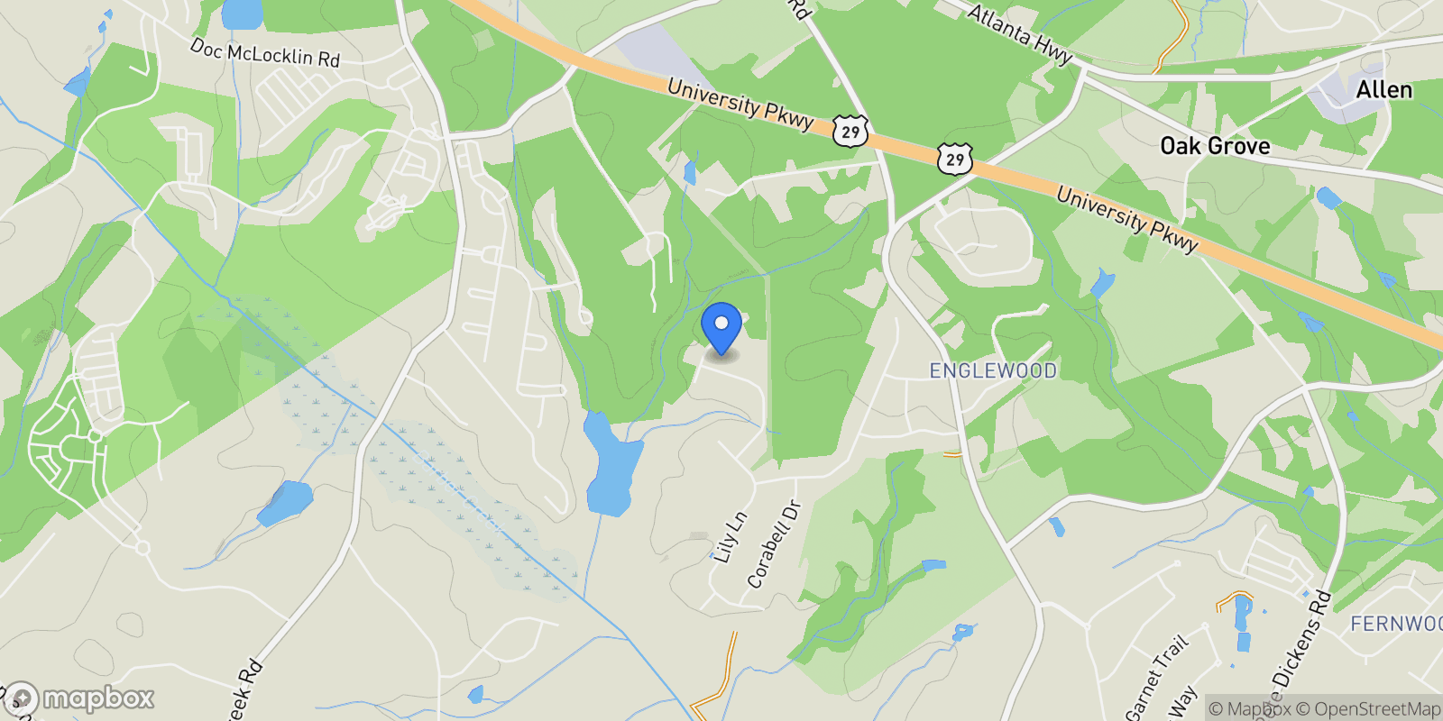 Map showing 2828 Blazing Star Court, Winder, Georgia, United States.