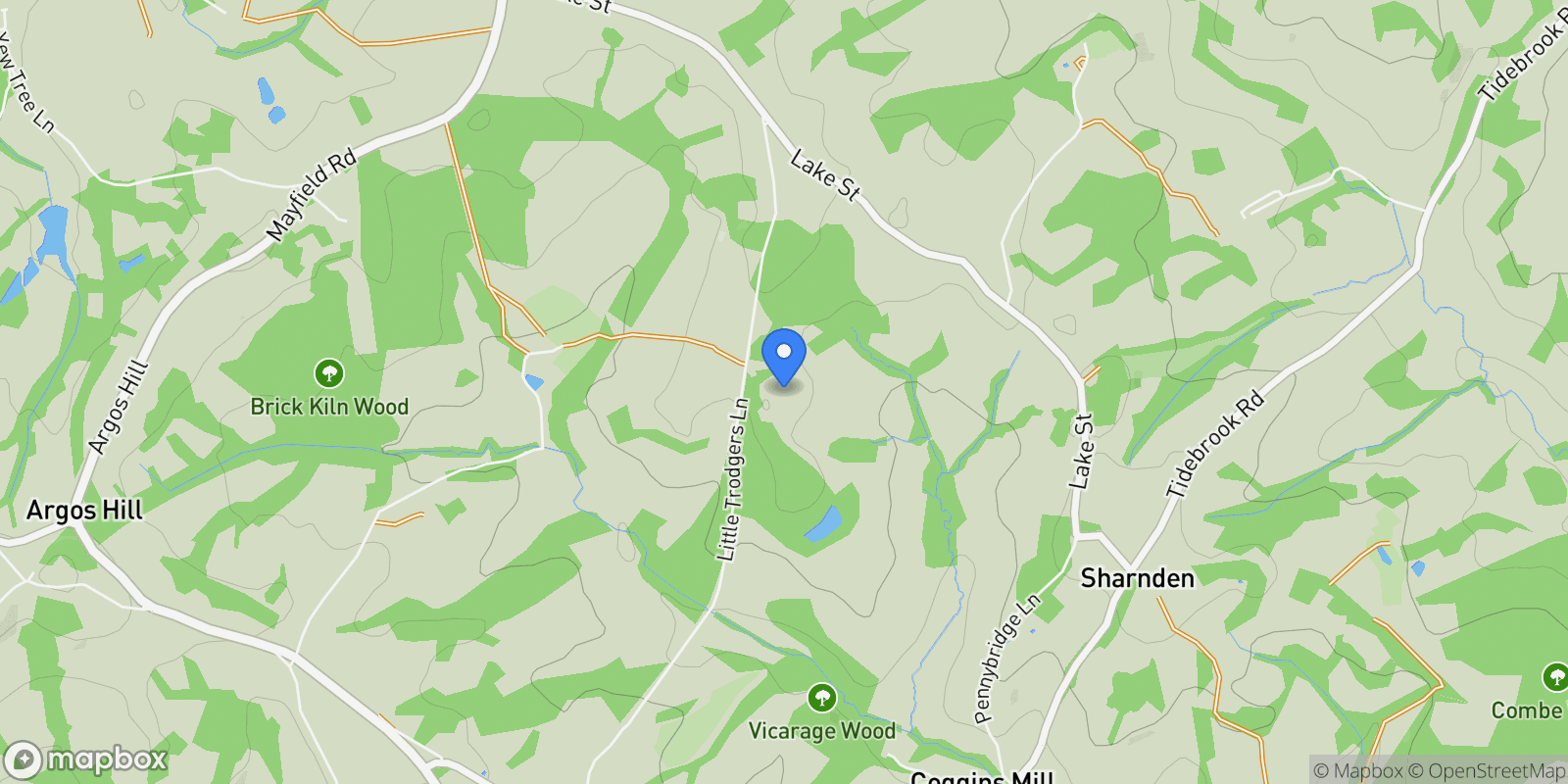 Map showing 2 Mayfield Grange, Little Trodgers Lane, Mayfield, TN20 6BF, Mayfield, England, United Kingdom.