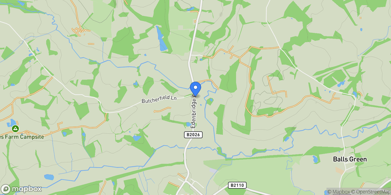 Map showing Honeycomb Cottage Edenbridge Road, Hartfield, TN7 4JN, Hartfield, England, United Kingdom.