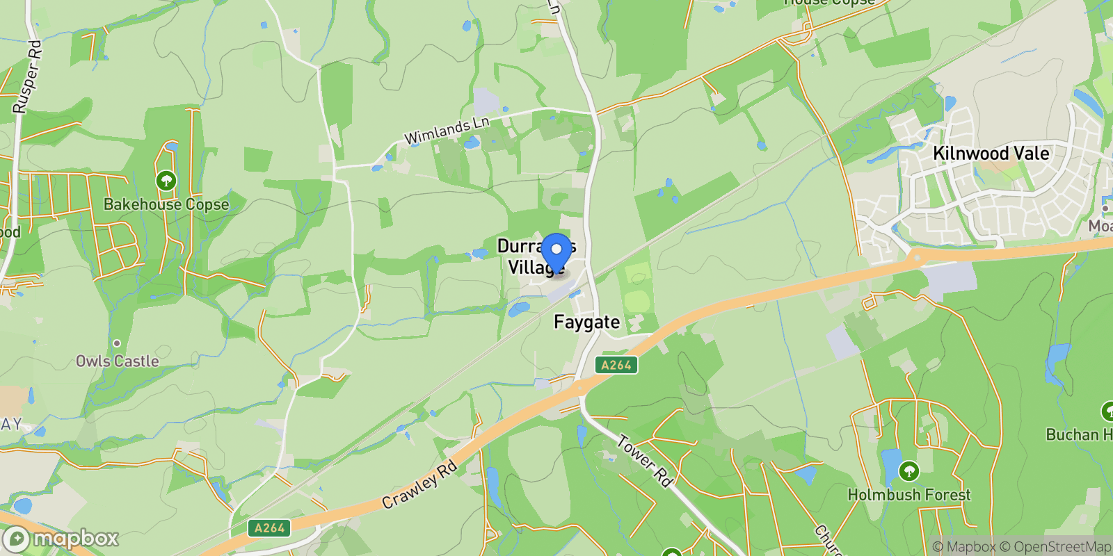 Map showing 5 Colgate House Durrants Drive, Faygate, Horsham, RH12 4AA, Faygate, England, United Kingdom.