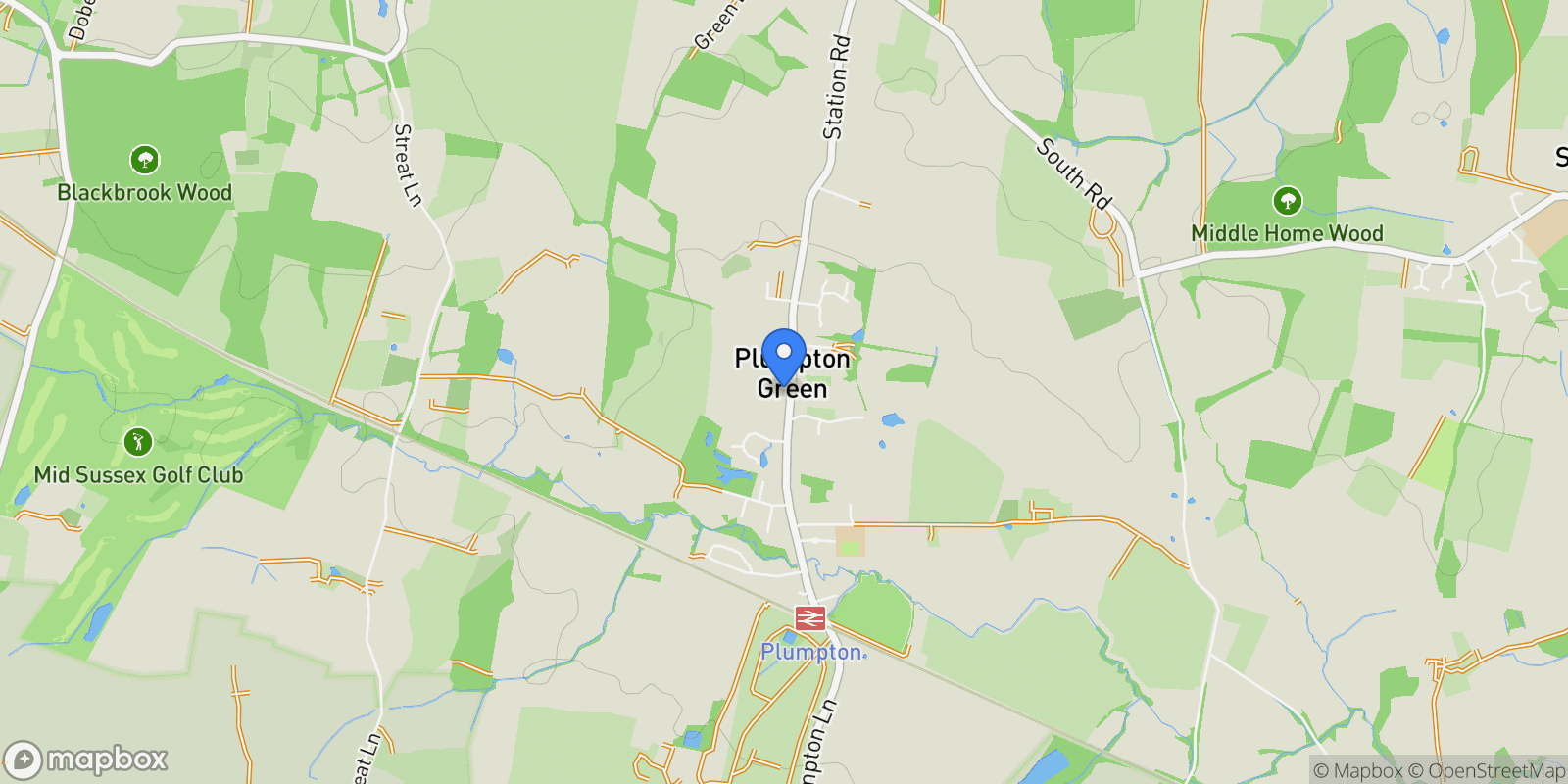Map showing The Stonegate, The Old Rectory, Station Road, Plumpton Green, Lewes, BN7 3BU, Plumpton Green, England, United Kingdom.