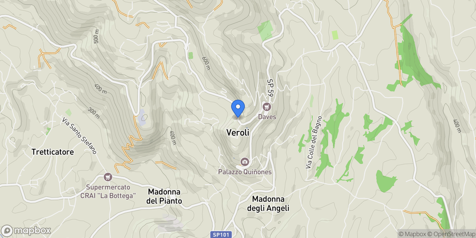 Map showing 03029 Veroli, Province of Frosinone, Italy, Veroli, Lazio, Italy.