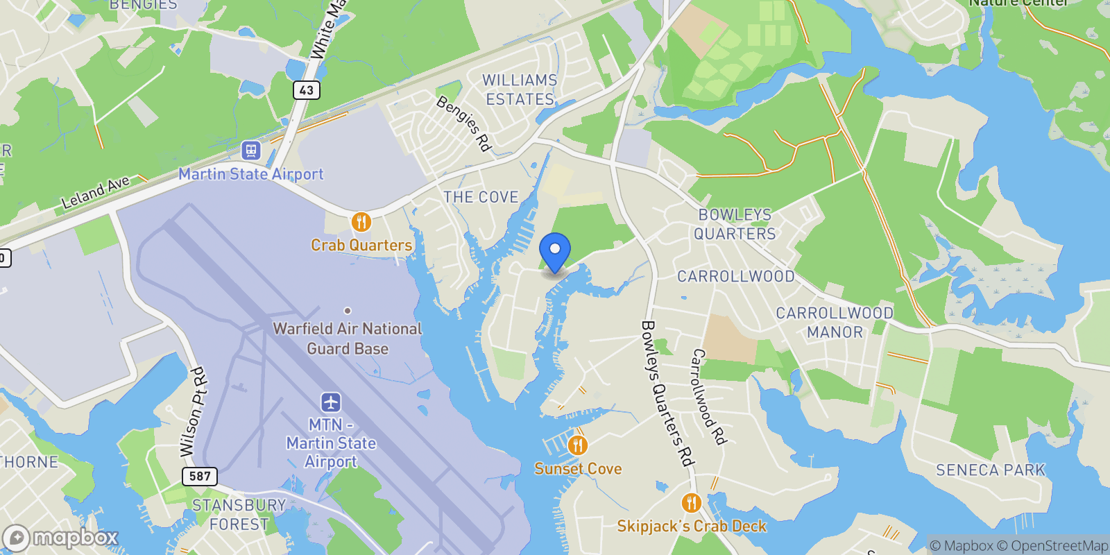 Map showing 3523 Edwards Ln #B, Middle River, MD 21220, Middle River, Maryland, United States.