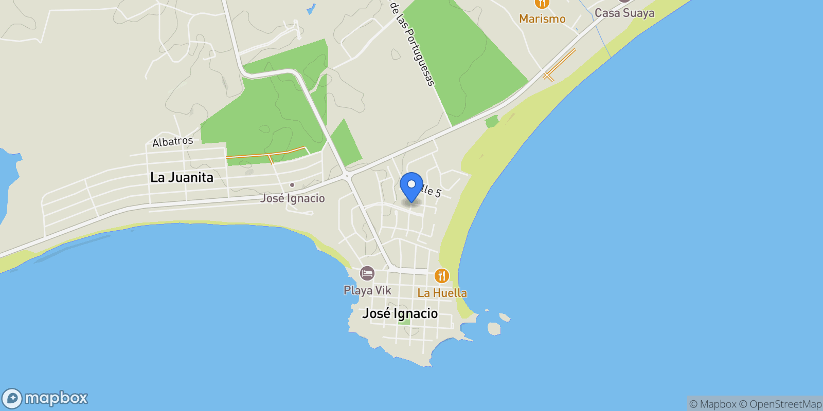 Map showing Club De Mar, 3132, Jose Ignacio, MA, José Ignacio, Maldonado Department, Uruguay.