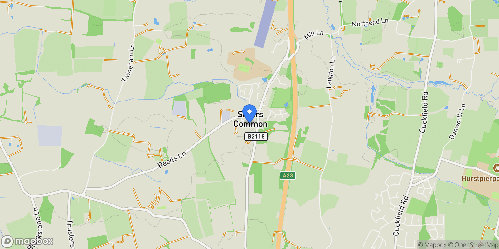 Map showing 3 The Nook, Sayers Common, Hassocks, BN6 9GE, Sayers Common, England, United Kingdom.
