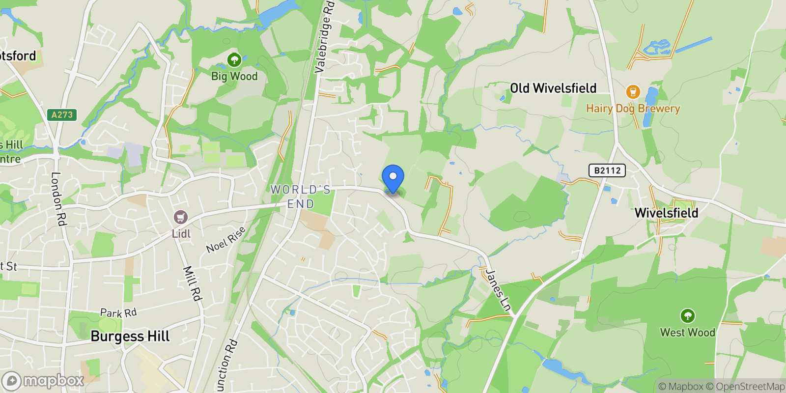 Map showing 67a Janes Lane, Burgess Hill, RH15 0QP, Burgess Hill, England, United Kingdom.