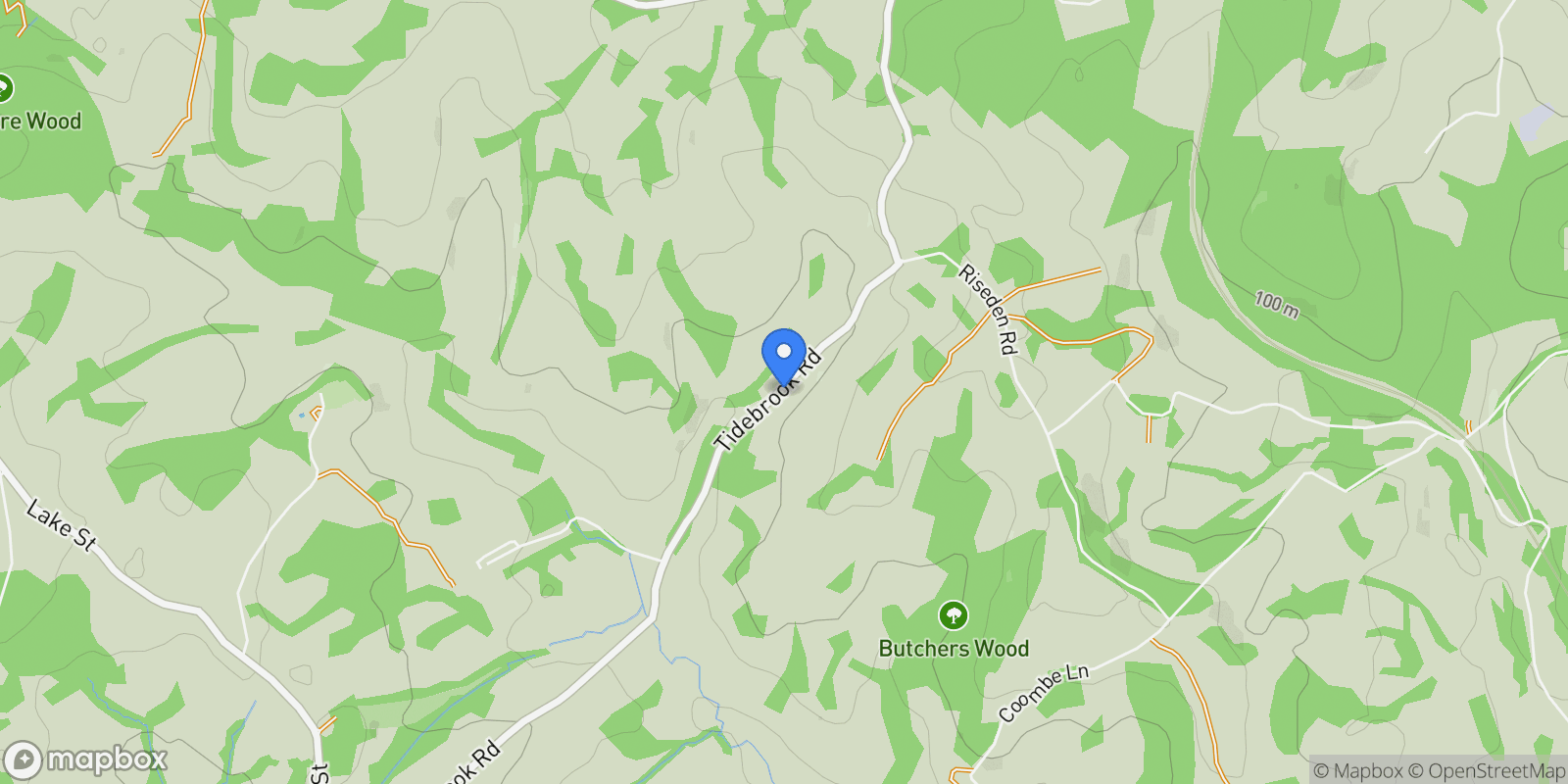 Map showing The Cottage, Tidebrook, Wadhurst, TN5 6PA, Wadhurst, England, United Kingdom.