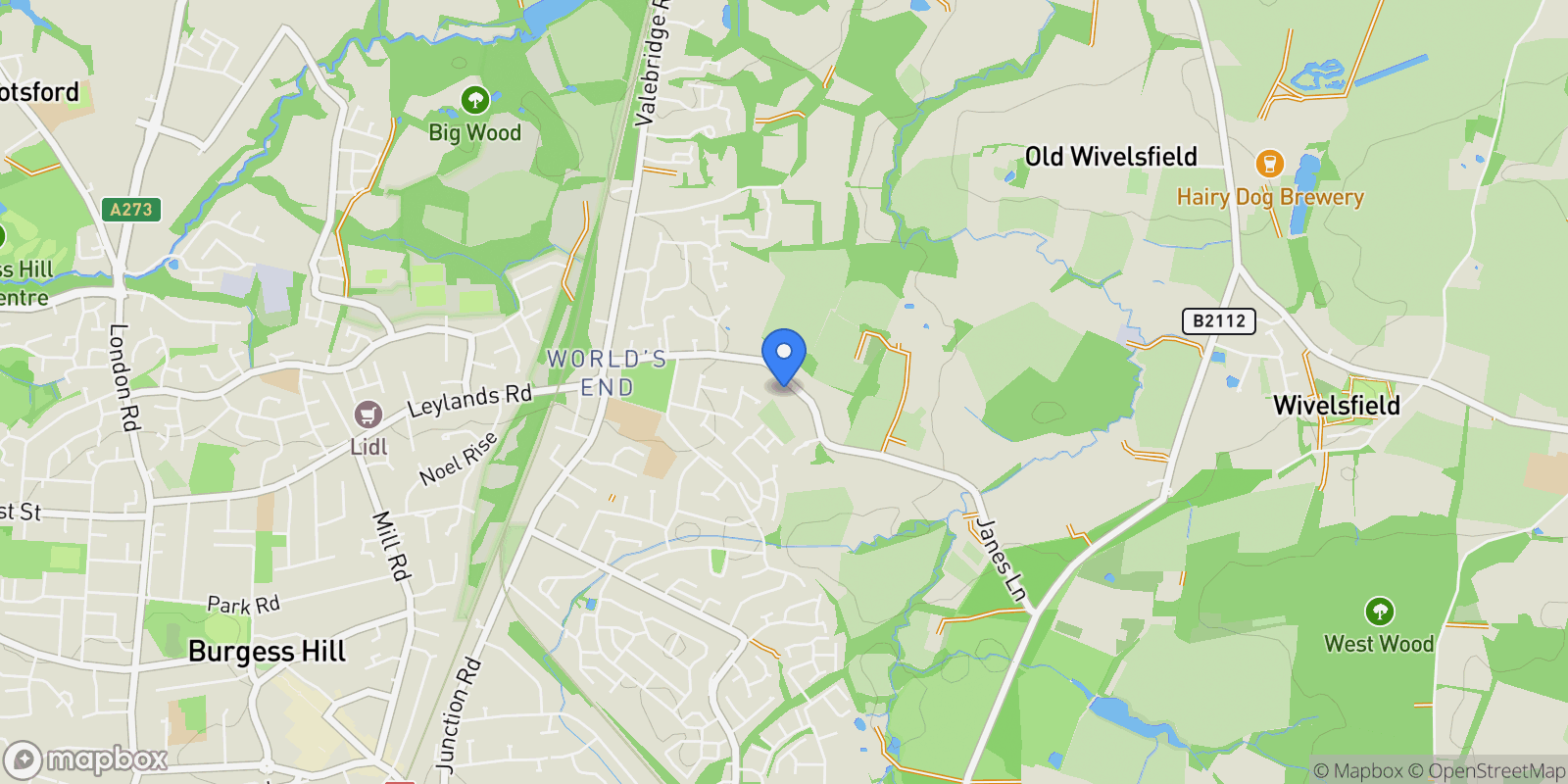 Map showing 46 Janes Lane, Burgess Hill, RH15 0QR, Burgess Hill, England, United Kingdom.