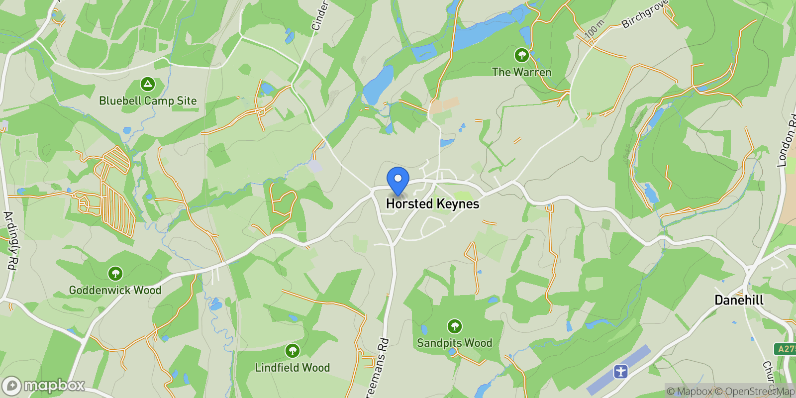 Map showing 11 Rixons Close, Horsted Keynes, Haywards Heath, RH17 7EE, Horsted Keynes, England, United Kingdom.