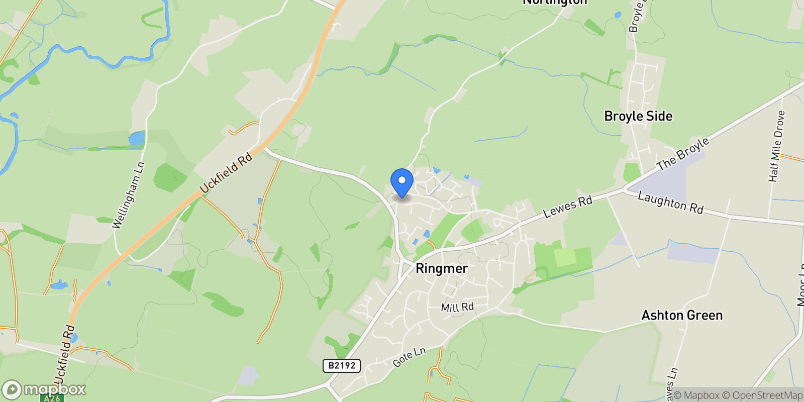 Map showing 51 Christie Avenue, Ringmer, Lewes, BN8 5JT, Ringmer, England, United Kingdom.