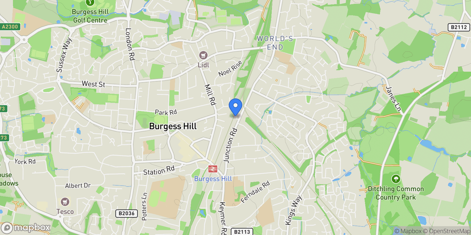 Map showing 5 Junction Mews, Burgess Hill, RH15 0HS, Burgess Hill, England, United Kingdom.