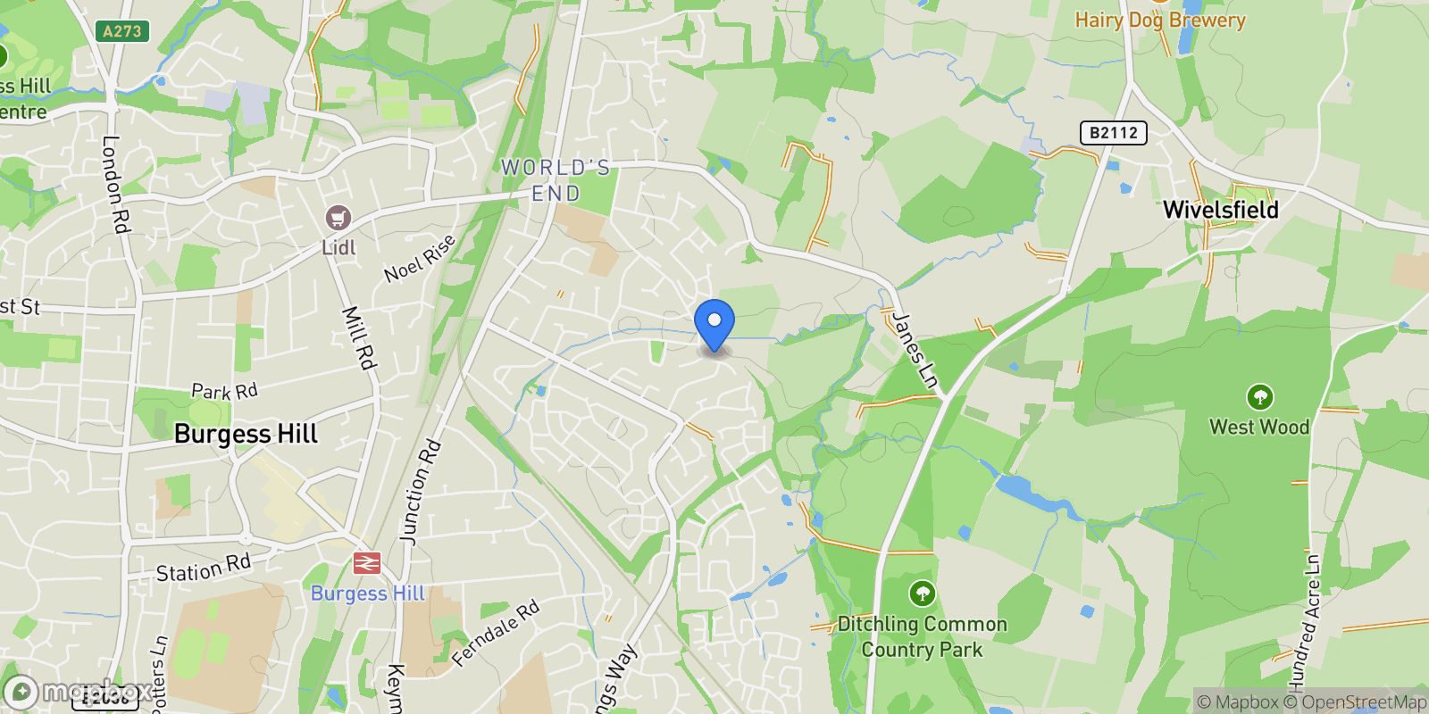 Map showing 119 Manor Road, Burgess Hill, RH15 0NG, Burgess Hill, England, United Kingdom.