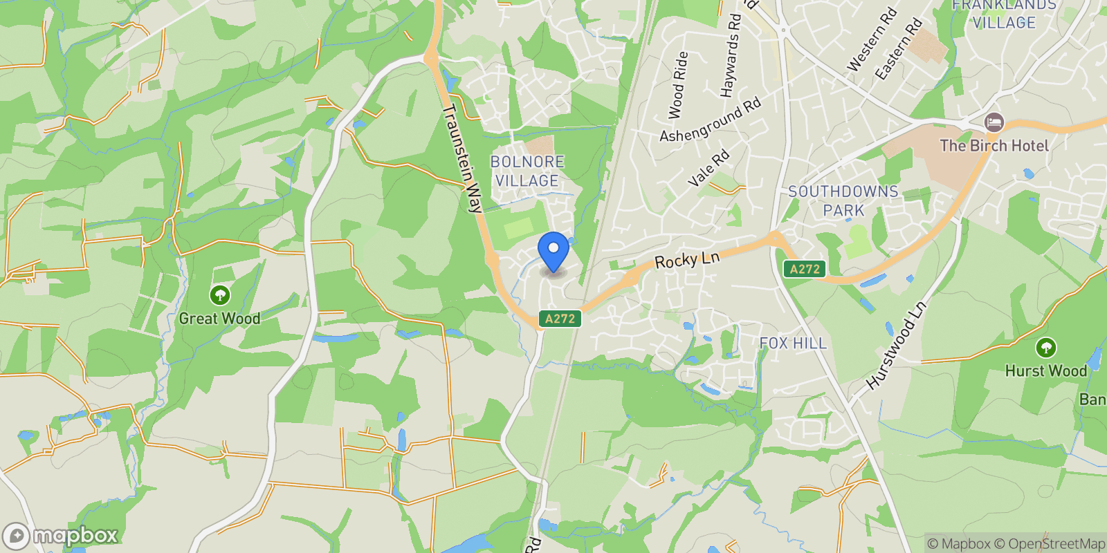 Map showing 32 Highbank, Haywards Heath, RH16 4TU, Haywards Heath, England, United Kingdom.