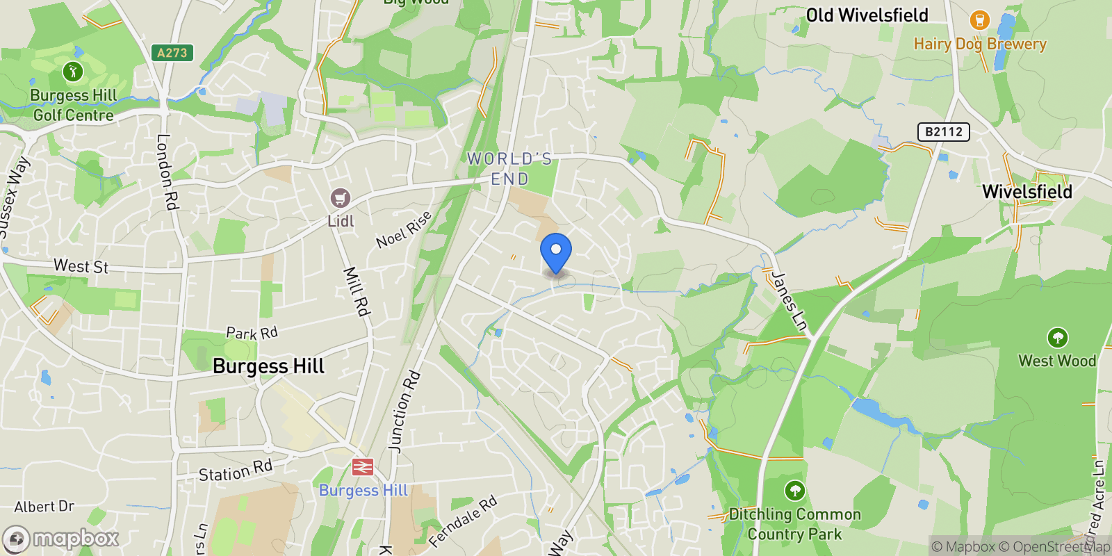 Map showing 8 Northway, Burgess Hill, RH15 0PN, Burgess Hill, England, United Kingdom.