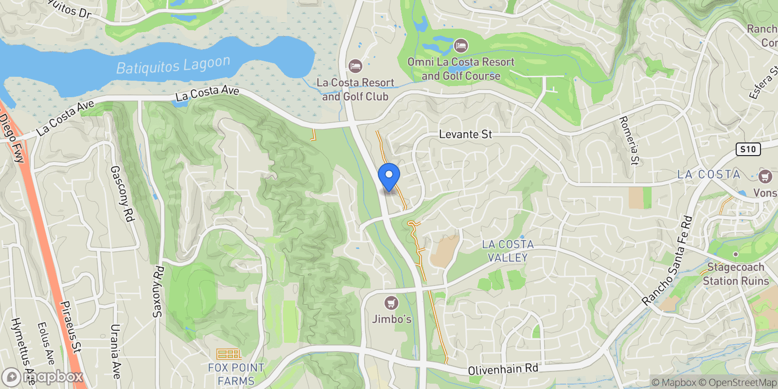 Map showing 7758 Caminito Monarca Unit 101, Carlsbad, California, United States.