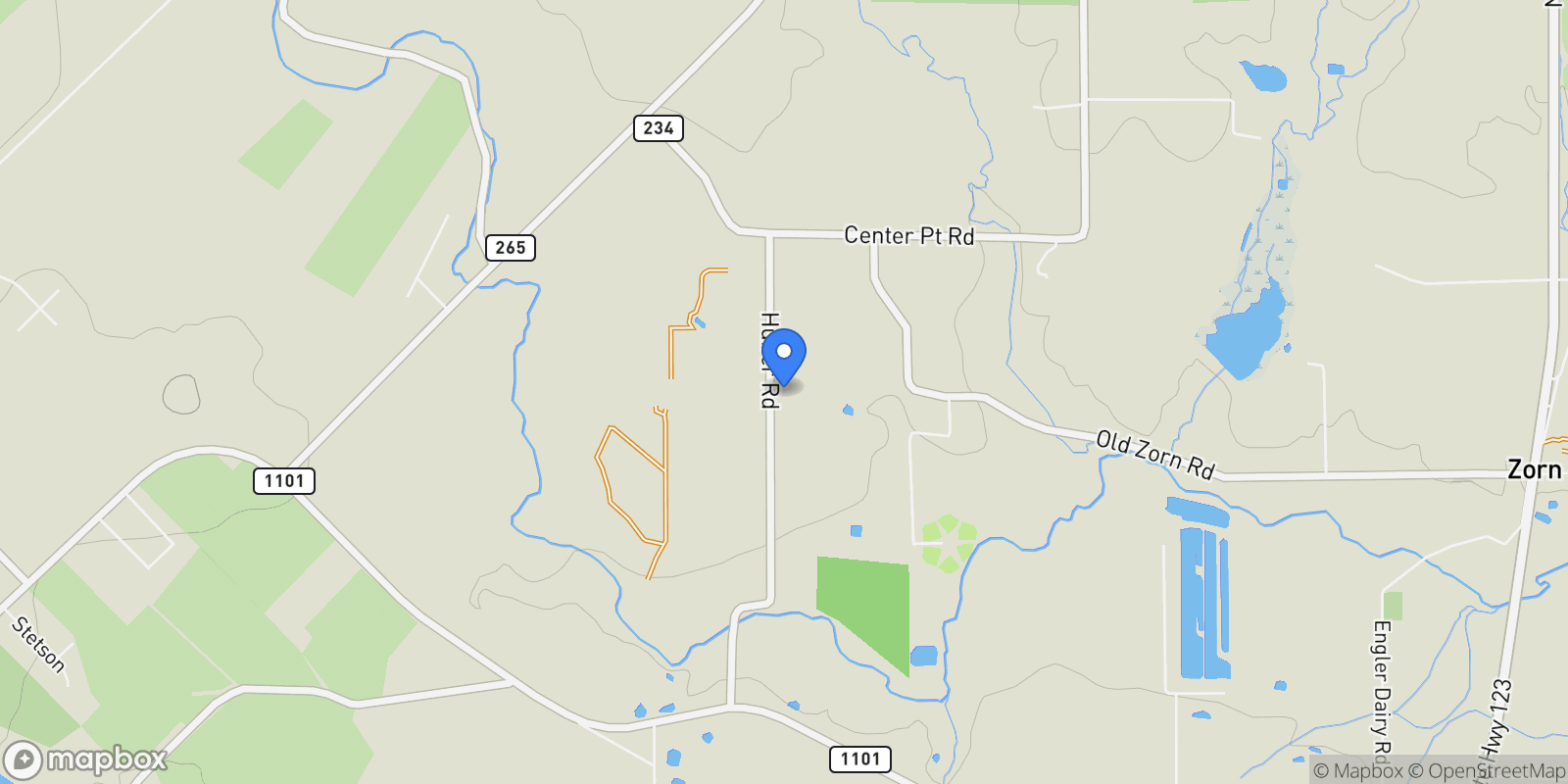 Map showing 14053 Huber Road, Seguin, Texas, United States.