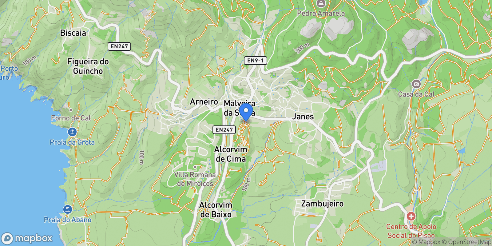 Map showing R. de Itália, 2755 Alcabideche, Portugal, Alcabideche, Lisbon, Portugal.