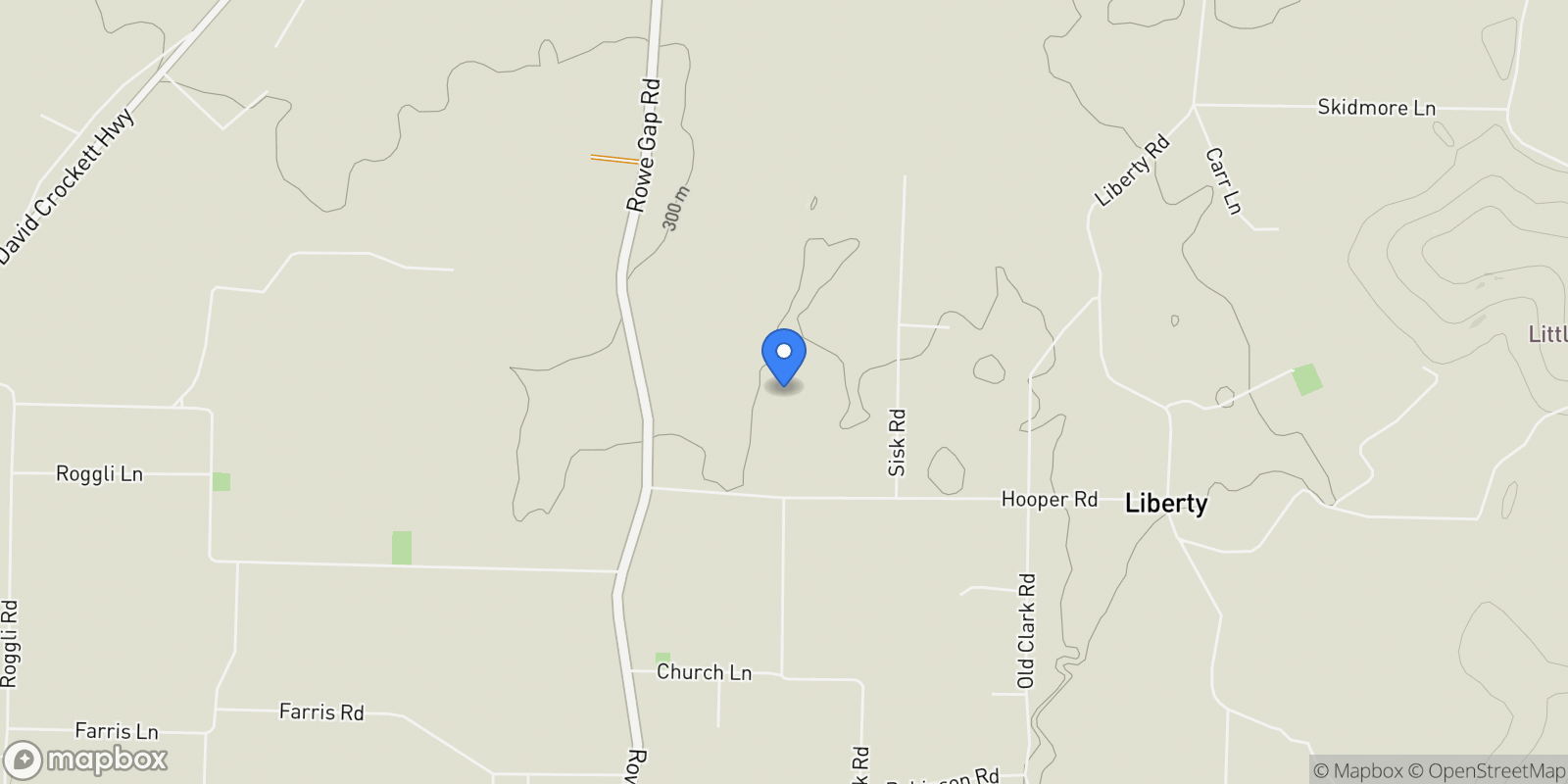 Map showing 379 Hooper Road, Winchester, TN 37398, Estill Springs, Tennessee, United States.
