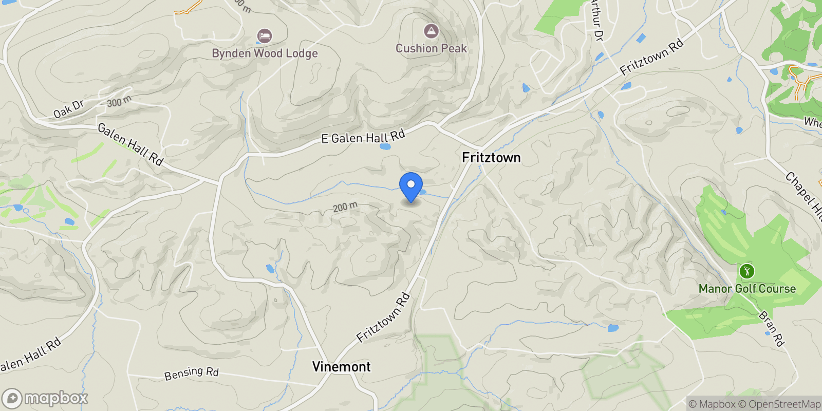 Map showing 1157 Fritztown Rd, Reinholds, PA 17569, Adamstown, Pennsylvania, United States.