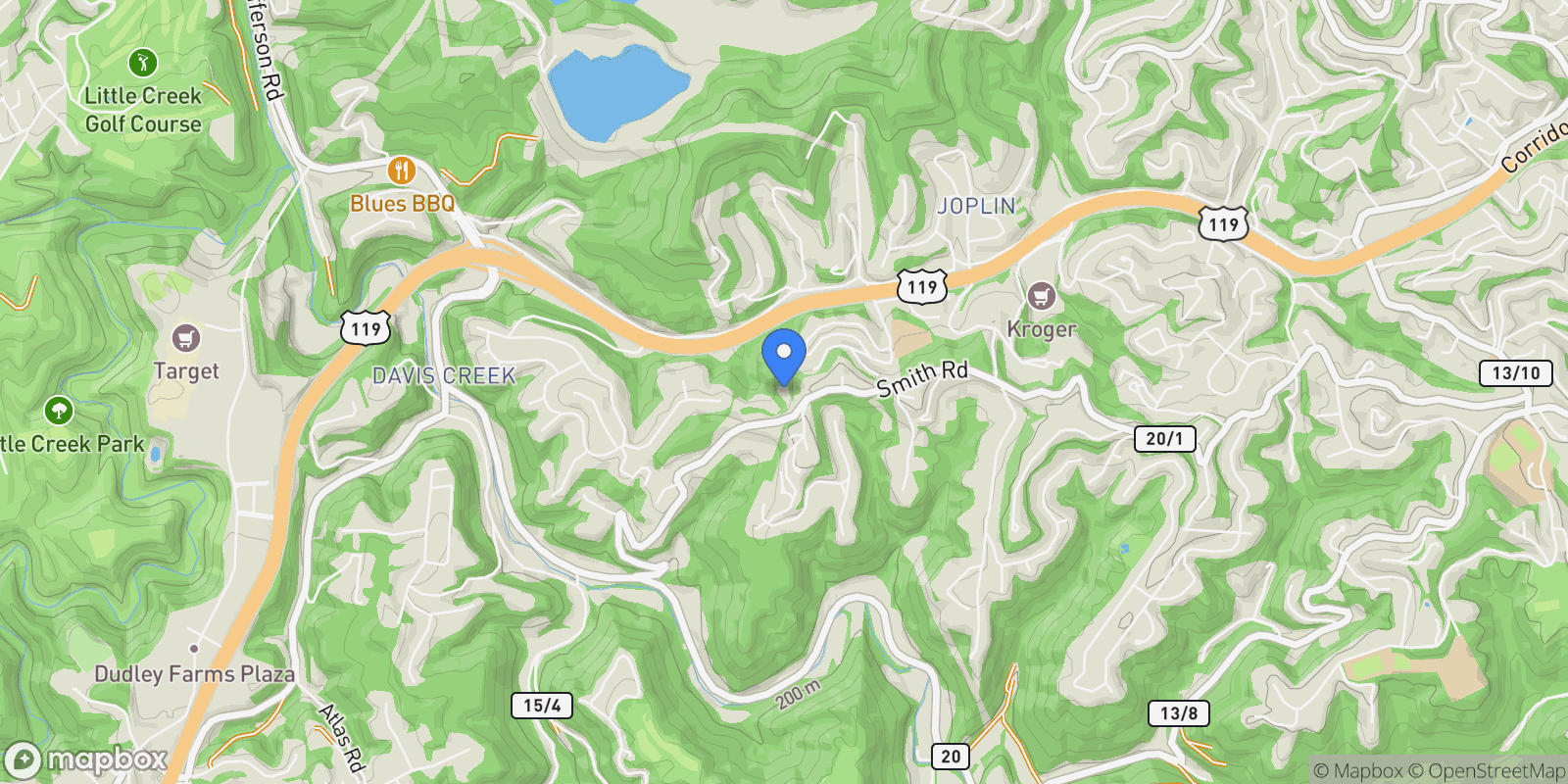 Map showing 2145 Smith Rd., Charleston, WV 25314, Charleston, West Virginia, United States.