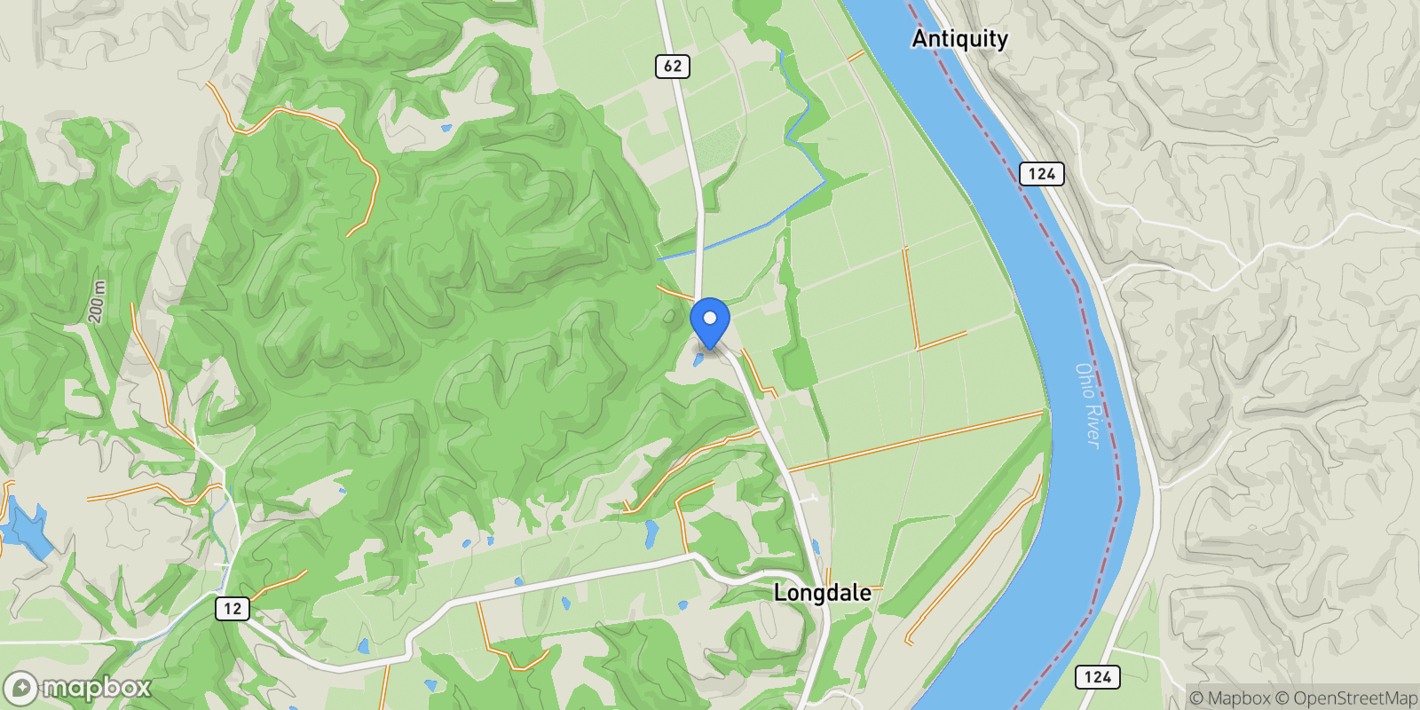 Map showing 7886 Graham Station Rd., Letart, WV 25253, Letart, West Virginia, United States.