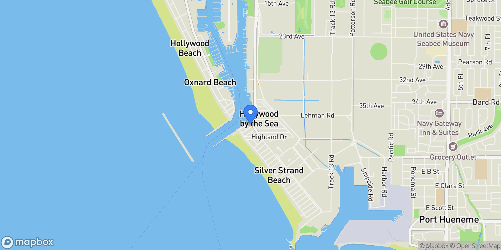 Map showing 2525 Roosevelt Boulevard, Oxnard, CA 93035, Oxnard, California, United States.