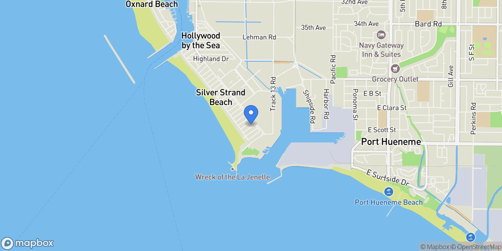 Map showing 145 Los Angeles Avenue, Oxnard, CA 93035, Oxnard, California, United States.