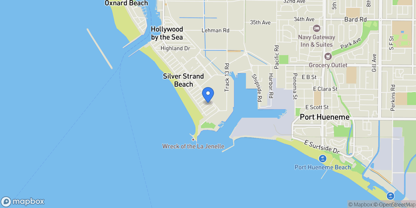 Map showing 141 Los Angeles Avenue, Oxnard, CA 93035, Oxnard, California, United States.
