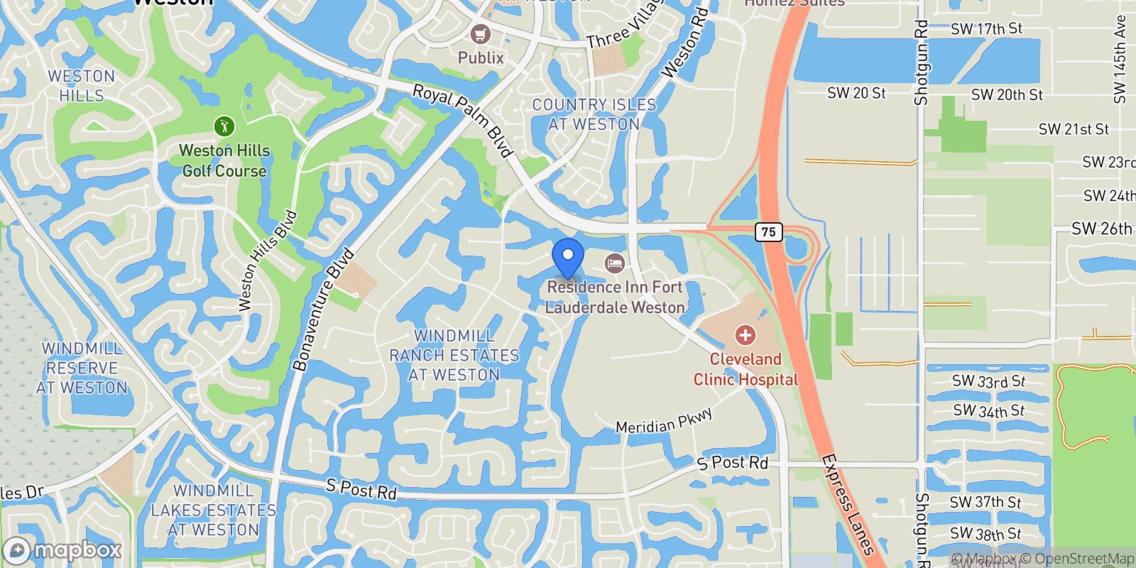Map showing 2941 Paddock Ln, Southwest Ranches, Florida, United States.