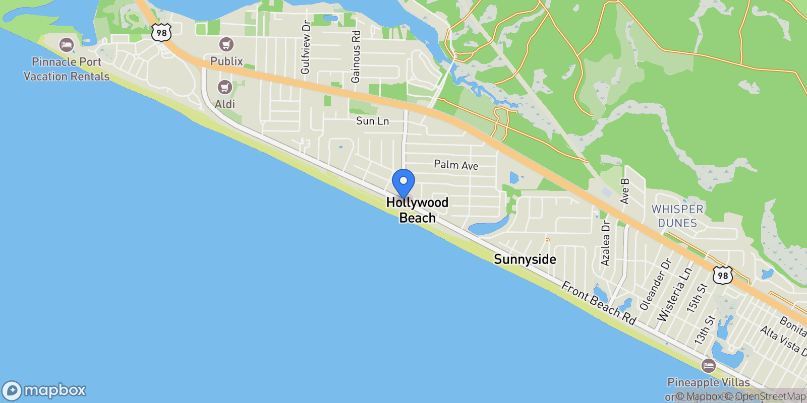 Map showing 0 N Kelley Street, Rosemary Beach, Florida, United States.