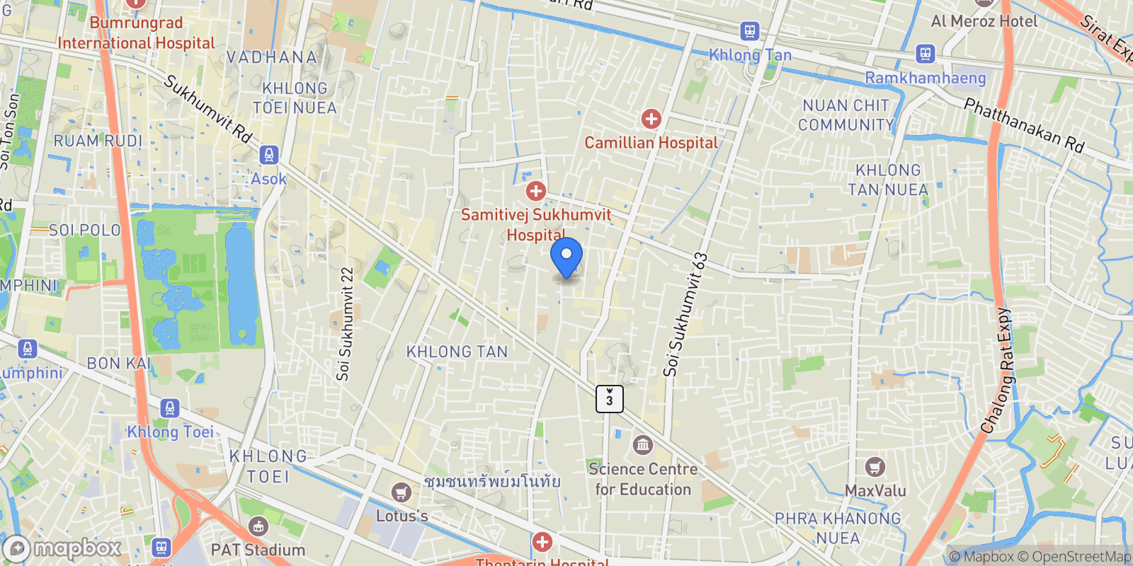 Map showing 186 Soi Sukhumvit 53, Khwaeng Khlong Tan Nuea, Watthana, Krung Thep Maha Nakhon 10110, Thailand, Bangkok, Krung Thep Maha Nakhon, Thailand.