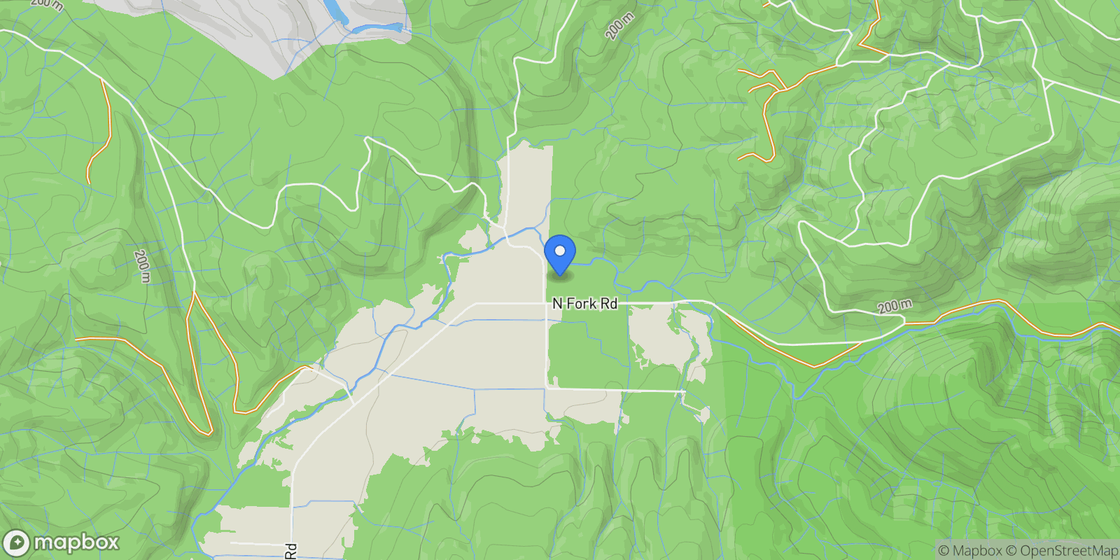 Map showing 1895 North Fork Road, Chehalis, WA 98532, Chehalis, Washington, United States.